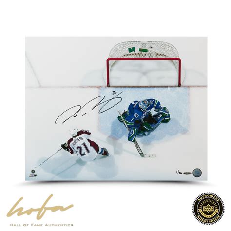 PETER FORSBERG AVALANCHE BACK OF THE NET | Hall of Fame Authentics