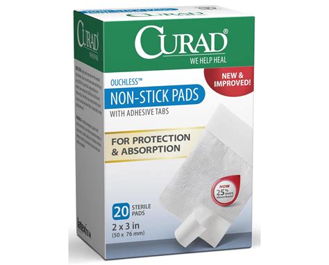 Curad Sterile Non Stick Adhesive Gauze Save At Tiger Medical Inc