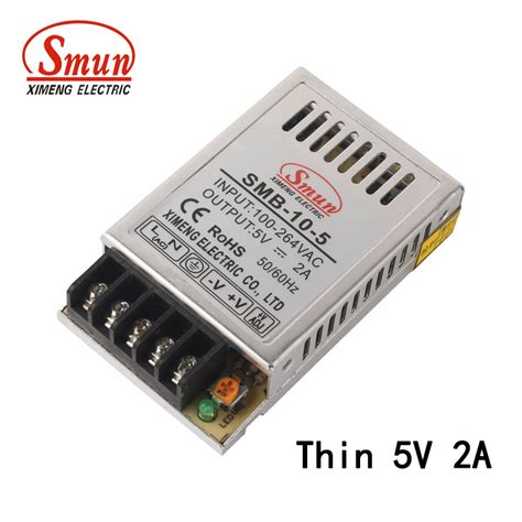 SMB 10 5 Full Input 10W 5VDC 2A Output Thin Power Supply China 5V 2A