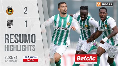 Liga Portugal Betclic 32ª Jornada Resumo Rio Ave 2 1 Vitória SC