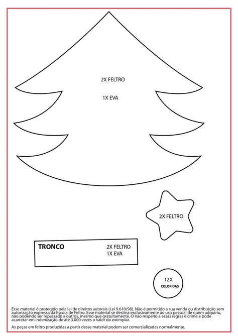 Mini Rvore De Natal Pedag Gica Molde Passo A Passo