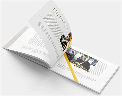 Booklet layout on Behance