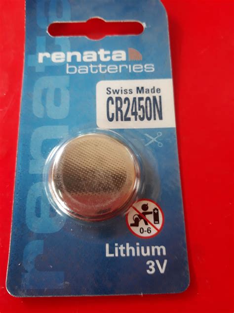 RENATA CR2450N LITHIUM BATTERY SWISS MADE 3V PACK OF 1 Lazada PH