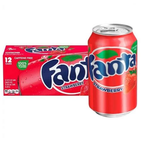 Fanta Strawberry 12oz 355ml Cans 12 Pack American Dreaming