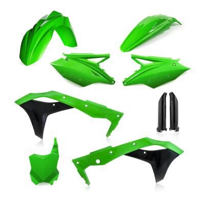 Kit Plastique RTech Kawasaki 250 KX F 17 20 Vert Blanc Noir Couleur