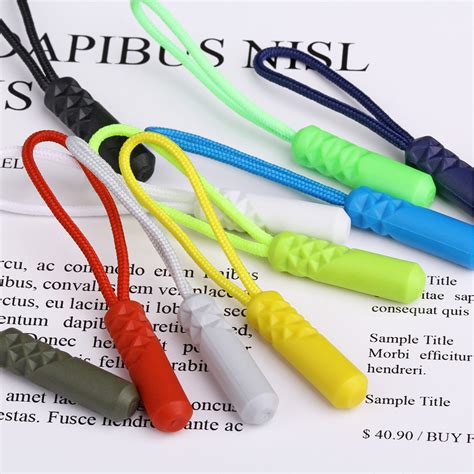 Pcs Zippers Pull Puller End Fit Rope Tag Replacement Clip Broken