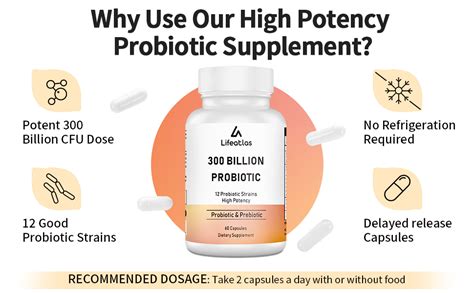 300 Billion Cfu Probiotics Probiotics For Women And Men 12 Probiotic Strains Plus