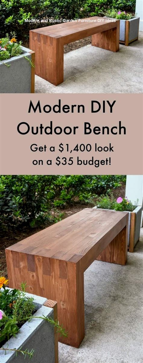 Easy Diy Outdoor Bench Ideas For Your Backyard Homystyle