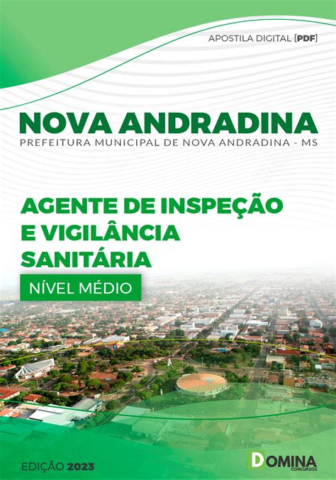 Apostila Pref Nova Andradina MS 2023 Agente Insp Vigilância Sanitária