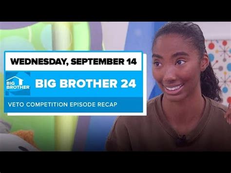 BB24 Episode 29 Veto Recap Wednesday September 14 Big Brother 24