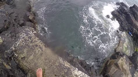 Cliff Jumping At Blue Pool Portrush Youtube