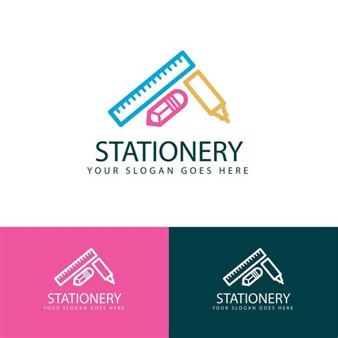 Stationery Store Logo Design Template 14002176 Vector Art At Vecteezy