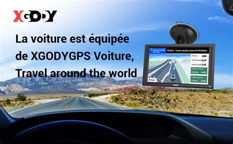 Xgody Gps Voiture Pouces Avec Et Cartes De La Europe Mises