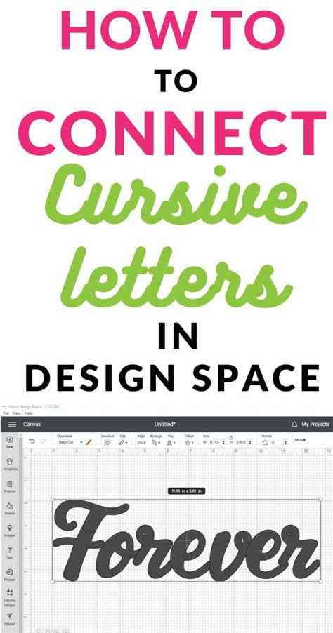 Connect Cursive Letters On Cricut Ds In Less Than 5 Minutes