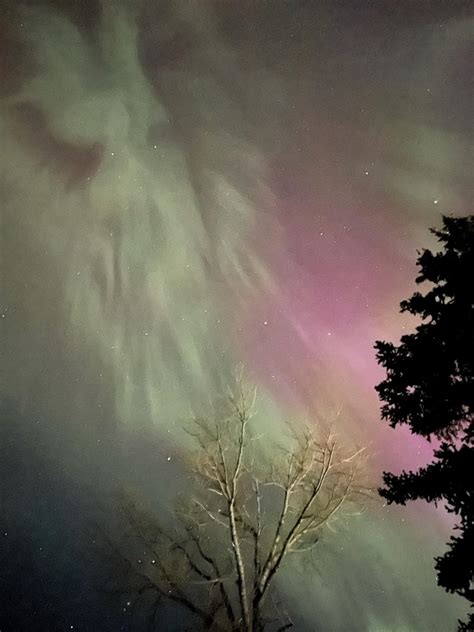 Aurora Borealis lighting up the sky in southeast last night ...