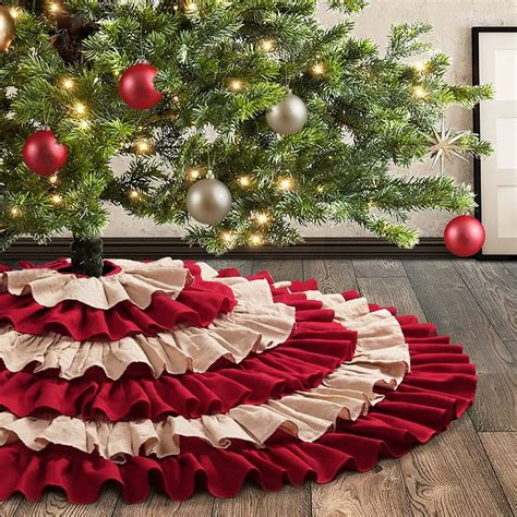 Burlap Christmas Tree Skirt