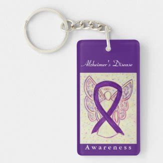 Awareness Angels Art Project: Alzheimer's Disease Awareness Ribbon Angel