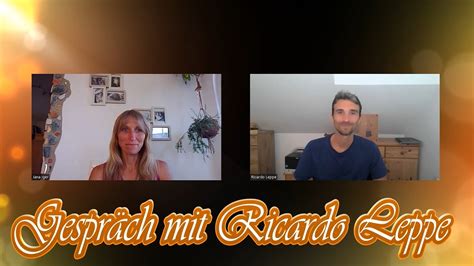 Gespr Ch Mit Ricardo Leppe Youtube