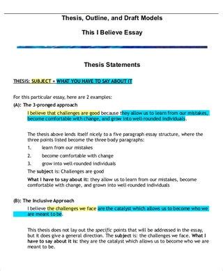 15+ Thesis Outline Templates - Sample ,Example, Format Download | Free ...