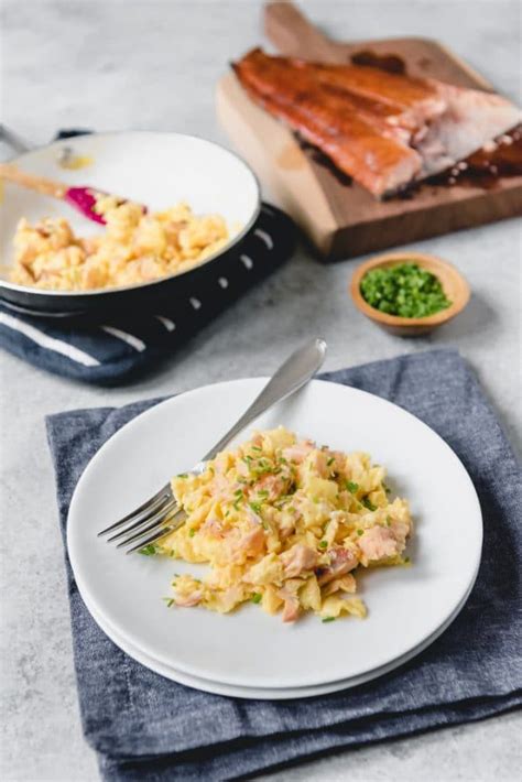 Smoked Salmon Scrambled Eggs - House of Nash Eats