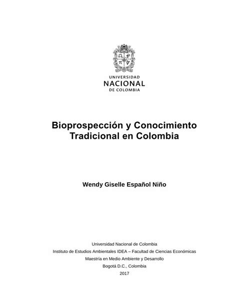 PDF Bioprospección y Conocimiento Tradicional en Colombiabdigital