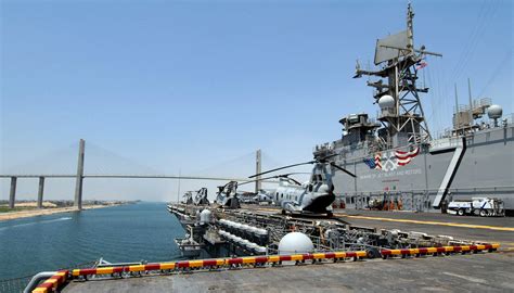 The Us Navy Usn Wasp Class Amphibious Assault Ship Uss Iwo Jima Lhd 7 Prepares To Sail