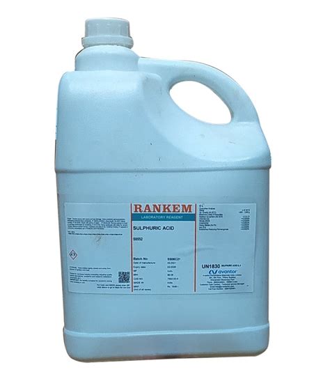 Reagent Rankem Sulphuric Acid For Laboratory At 1200 Can In New