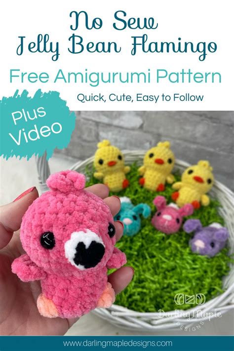 Crochet Your Own Jelly Bean Flamingo The Free Amigurumi Pattern In