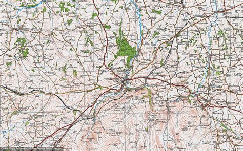 Historic Ordnance Survey Map Of Okehampton 1919