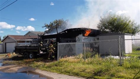 Fire Destroys Garage In West Edmonton Ctv News