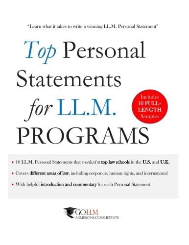 Top Personal Statements For Llm Programs 10 Llm Personal Statement