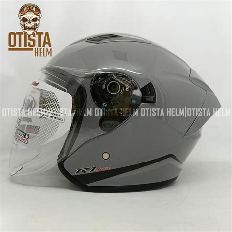 Jual Helm NHK R1 MAX NEW SOLID Semua Warna Double Visor Shopee