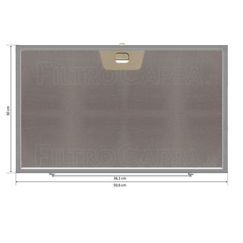 Filtro Metallico X Cm Per Cappa Faber Smeg Electrolux Ikea Fka