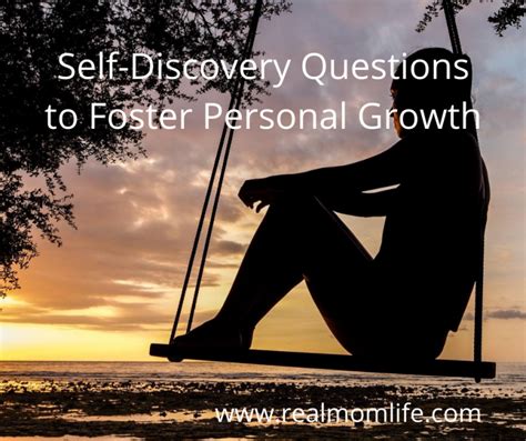 Self Discovery Questions To Foster Personal Growth Real Mom Life