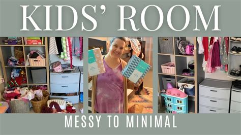 Kid Room Declutter Messy To Minimal Summer Reset YouTube