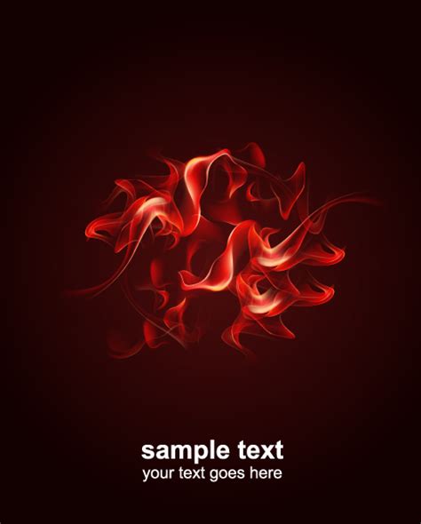 Abstract Flame Vector Backgrounds Art 02 Free Download