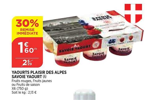 Promo Yaourts Plaisir Des Alpes Savoie Yaourt Chez Atac ICatalogue Fr