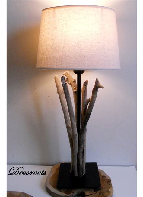 Lampe En Bois Flott D Coration Ethnique Nature Et Zen Objet