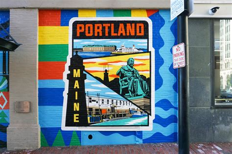 Portland Maine Mural Backdrop For Photo Ops Public Art — Greetings