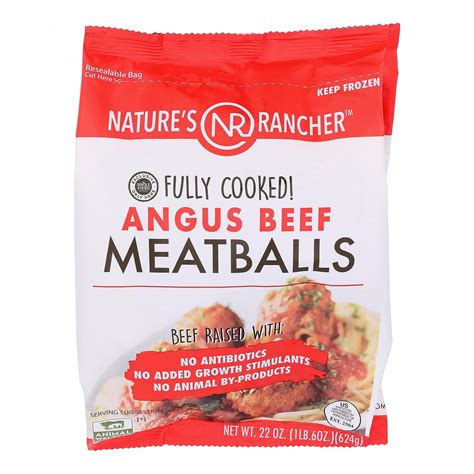 Natures Rancher Angus Beef Meatballs 22 Fl Oz Grocery