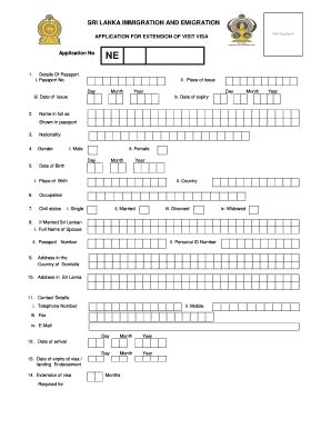 Departure Card Sri Lanka Pdf Fill Online Printable Fillable Blank