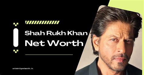 Shah Rukh Khan Net Worth - Celebrity Net Worth