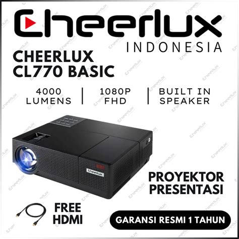 Jual Cheerlux Indonesia Proyektor Presentasi Cl Wifi Lumens