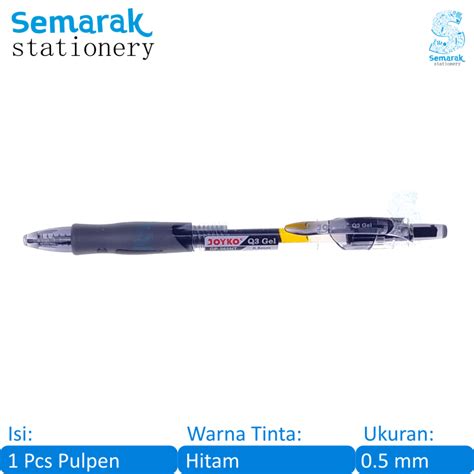 Jual Joyko Q Gel Gp Nt Needle Tip Pulpen Jel Cetek Lancip Mata Pena