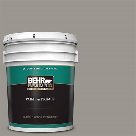 Behr Premium Plus Gal N Battleship Gray Semi Gloss Enamel