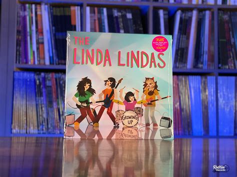 The Linda Lindas Growing Up Indie Exclusive Specialty Clear W Blue Rollin Records