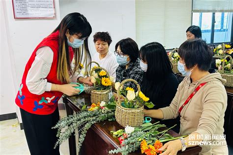 诗情花艺展风采 马田街道石家社区举办“三八妇女节”插花活动光明网