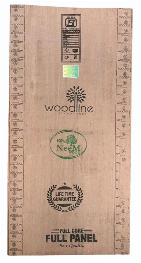 Brown Woodline Neem Ply Board For Furniture Thickness Mm At Rs