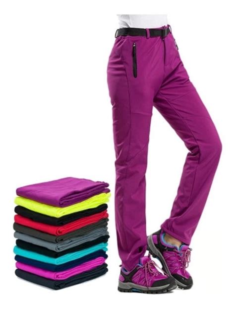 Pantalón Softshell De Mujer Térmicos Impermeables Colores Mercado Libre