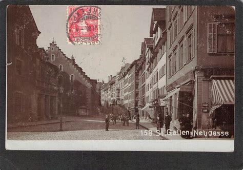 Echtfoto St Gallen Neugasse Belebt Gel 1908 Kaufen Auf Ricardo